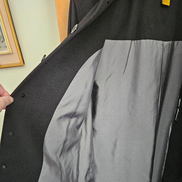 DONATED: Workers for Freedom Black Mens Short Coat (Wool/Cashmere Blend) - Large - Picture 7 of 16